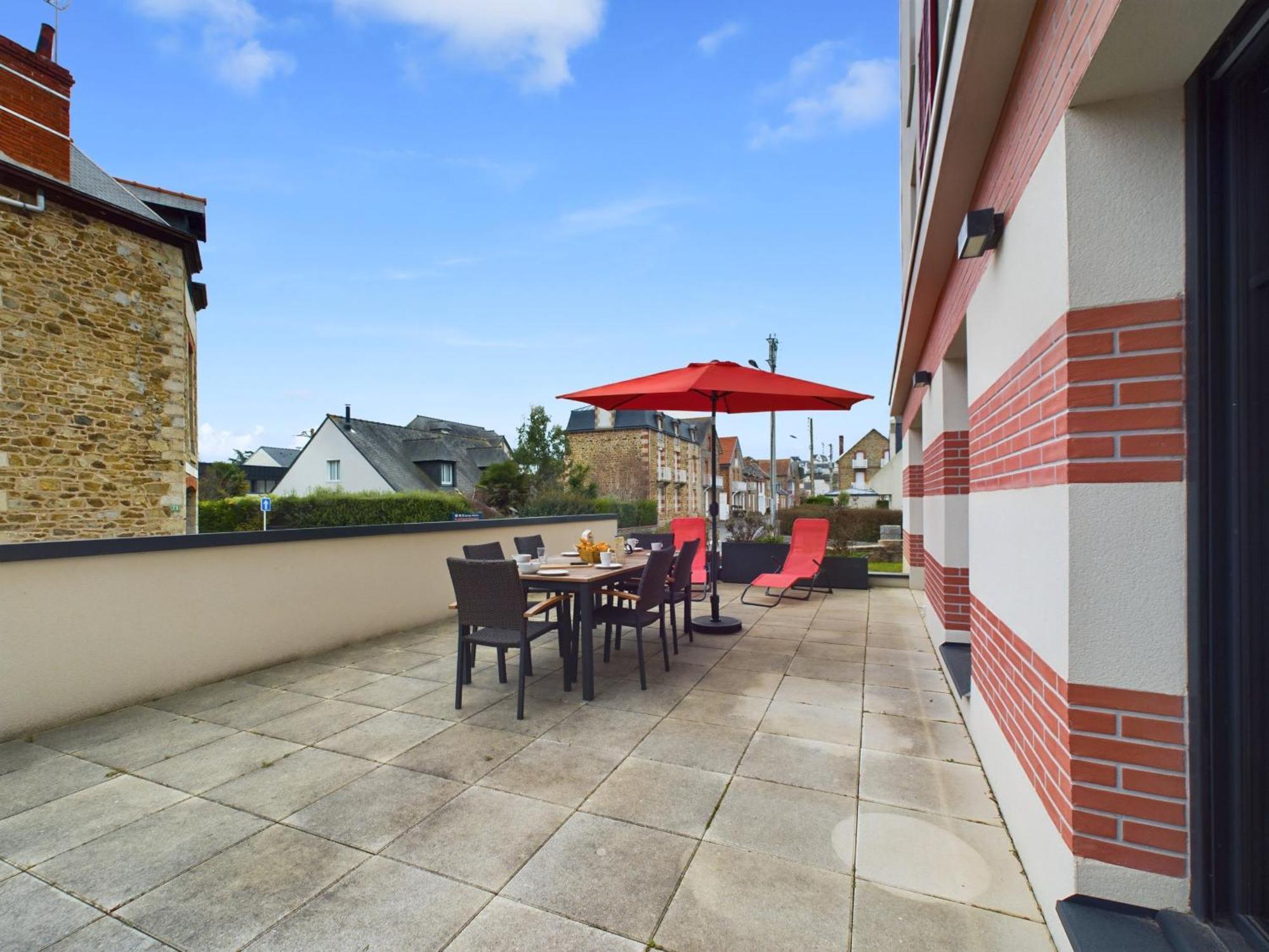 Bel appartement avec grande terrasse Pleneuf-Val-Andre Extérieur photo
