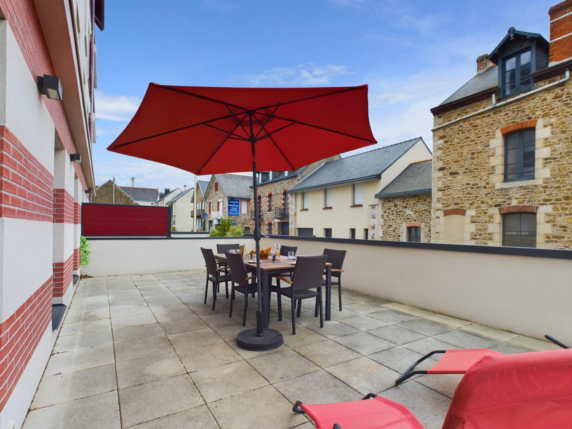 Bel appartement avec grande terrasse Pleneuf-Val-Andre Extérieur photo