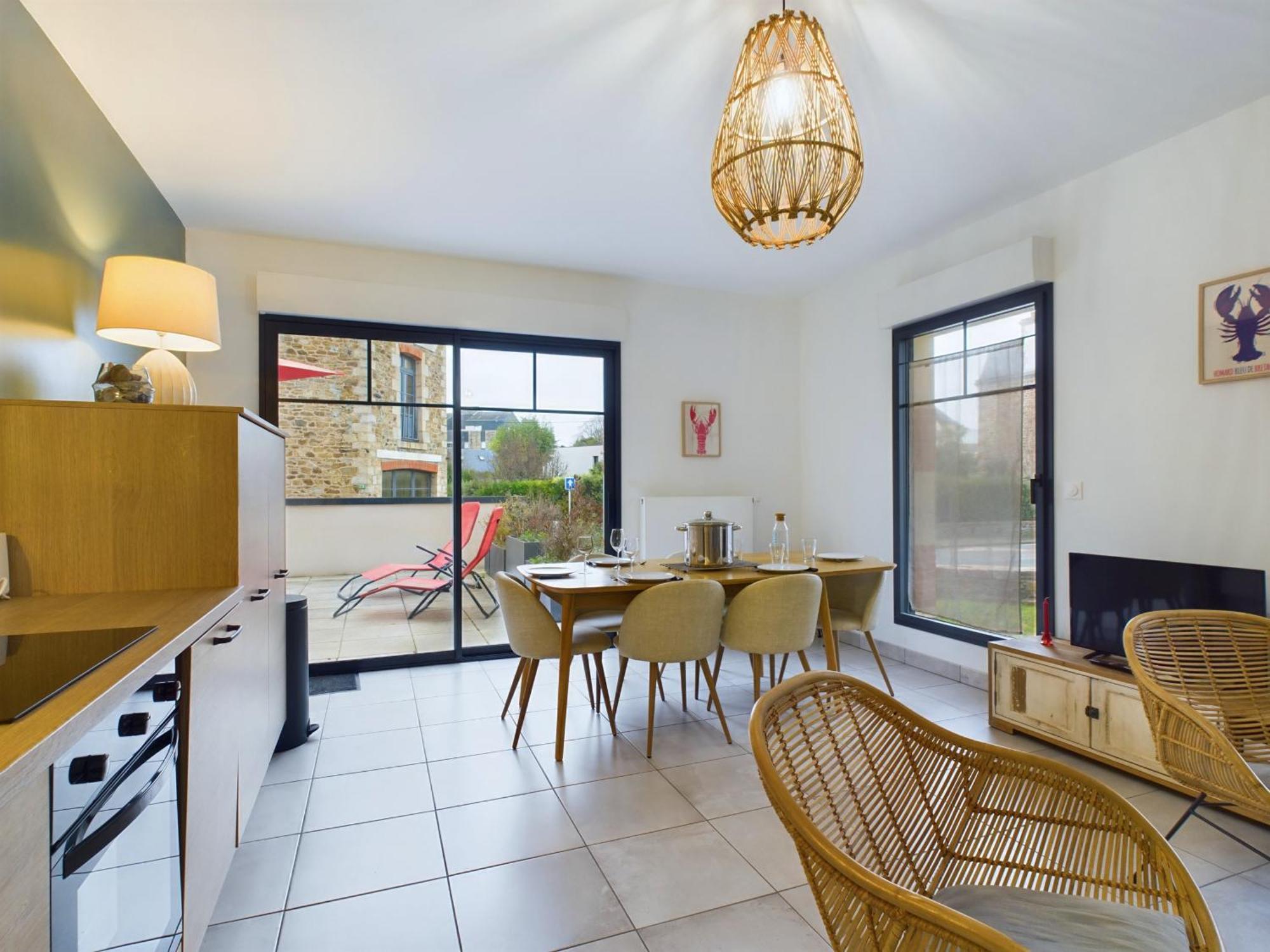 Bel appartement avec grande terrasse Pleneuf-Val-Andre Extérieur photo