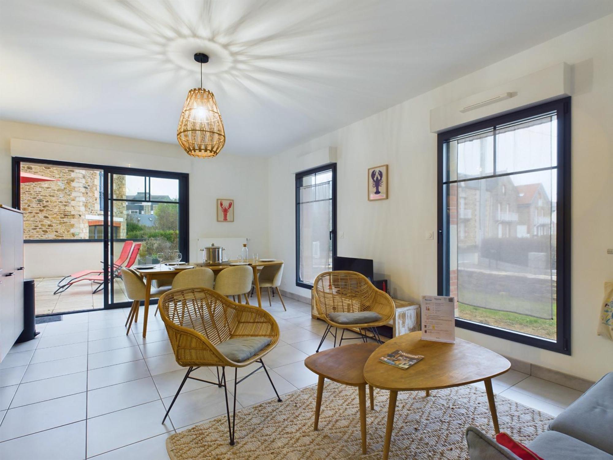 Bel appartement avec grande terrasse Pleneuf-Val-Andre Extérieur photo