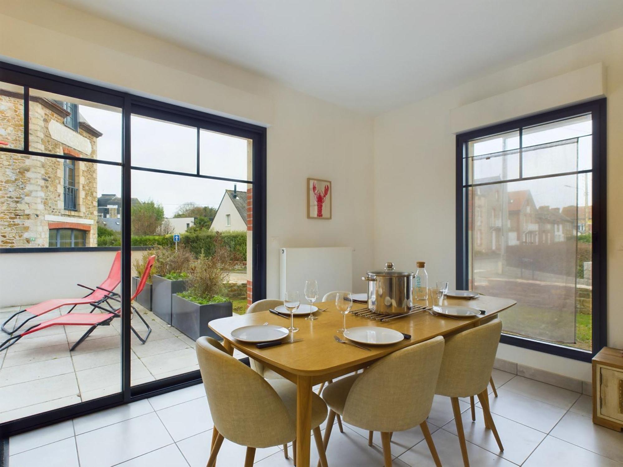 Bel appartement avec grande terrasse Pleneuf-Val-Andre Extérieur photo