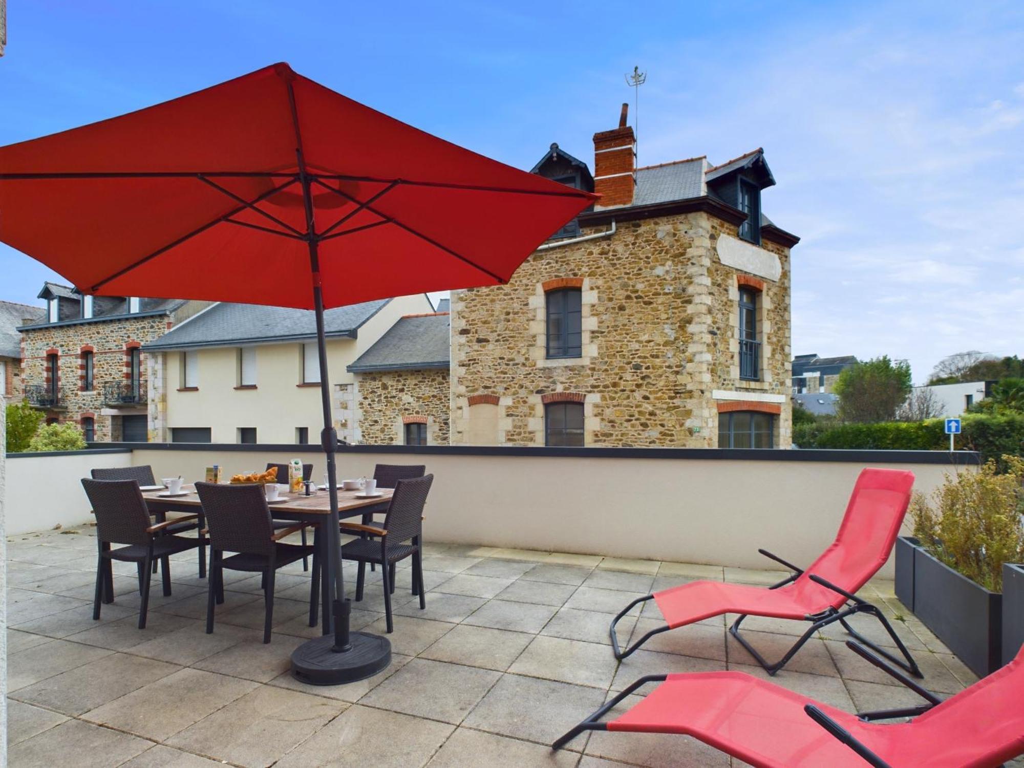 Bel appartement avec grande terrasse Pleneuf-Val-Andre Extérieur photo